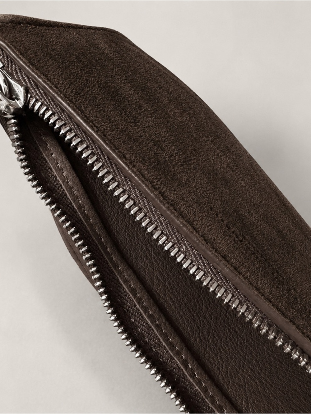 Brunello Cucinelli Brown Suede Monili Chain Shoulder Bag - Picture 4 of 6